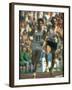 US Track Athlete Steve Prefontaine and Emiel Puttemans Running a Race at the Summer Olympics-null-Framed Premium Photographic Print