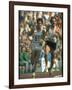 US Track Athlete Steve Prefontaine and Emiel Puttemans Running a Race at the Summer Olympics-null-Framed Premium Photographic Print