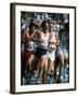 US Track Athlete Steve Prefontaine Running a Race at the Summer Olympics-null-Framed Premium Photographic Print