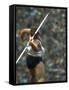 US Track Athlete William Schmidt Throwing Javelin at the Summer Olympics-John Dominis-Framed Stretched Canvas