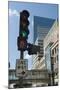 US traffic lights and a one way sign-Natalie Tepper-Mounted Photo