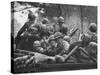 US Trainees at Fort Polk, Undergoing Vietnam Oriented Training, Where They Are About to Be Ambushed-Lynn Pelham-Stretched Canvas