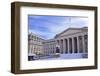 Us Treasury Department Albert Gallatin Statue Snow Washington DC-BILLPERRY-Framed Photographic Print