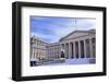 Us Treasury Department Albert Gallatin Statue Snow Washington DC-BILLPERRY-Framed Photographic Print