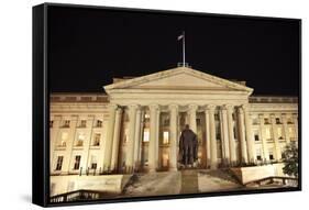 Us Treasury Department Albert Gallatin Statue Washington Dc-BILLPERRY-Framed Stretched Canvas