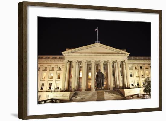 Us Treasury Department Albert Gallatin Statue Washington Dc-BILLPERRY-Framed Photographic Print