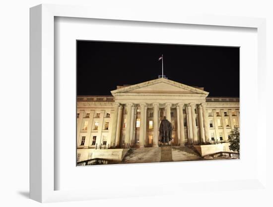 Us Treasury Department Albert Gallatin Statue Washington Dc-BILLPERRY-Framed Photographic Print