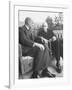 US Treasury Sec. Henry Morgenthau Jr. and British Economist John Maynard Keynes-Alfred Eisenstaedt-Framed Photographic Print