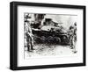 Us Troops with a Wrecked Japanese Type 95 Light Tank, During the Philippines Campaign, October 1944-null-Framed Photographic Print