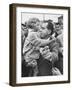 US Vice-President Richard M. Nixon Holding a Little Polish Girl-null-Framed Photographic Print