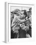 US Vice-President Richard M. Nixon Holding a Little Polish Girl-null-Framed Photographic Print