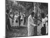 US Vice-President Richard M. Nixon Inspeacting the Firestone Rubber Plantation-null-Mounted Photographic Print