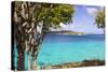 Us Virgin Island, St John. View of St Thomas Sailboats and Snorkelers-Trish Drury-Stretched Canvas