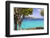 Us Virgin Island, St John. View of St Thomas Sailboats and Snorkelers-Trish Drury-Framed Photographic Print