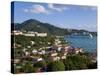 Us Virgin Islands, St, Thomas, Charlotte Amalie and Havensight Cruise Ship Dock, Caribbean-Gavin Hellier-Stretched Canvas