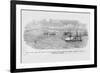 Us War Steamer "Mississippi" Fires on Confederate Vessel-Frank Leslie-Framed Premium Giclee Print