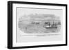 Us War Steamer "Mississippi" Fires on Confederate Vessel-Frank Leslie-Framed Art Print