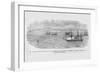 Us War Steamer "Mississippi" Fires on Confederate Vessel-Frank Leslie-Framed Art Print