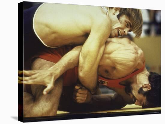 US Wrestler and Eventual Gold Medal Winner Wayne Wells at Olympics,1972-Co Rentmeester-Stretched Canvas