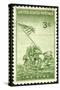 USA 1945 Shows Marines Raising Flag Mount Suribachi, Iwo Jima-popovaphoto-Stretched Canvas