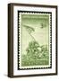 USA 1945 Shows Marines Raising Flag Mount Suribachi, Iwo Jima-popovaphoto-Framed Premium Photographic Print