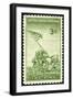 USA 1945 Shows Marines Raising Flag Mount Suribachi, Iwo Jima-popovaphoto-Framed Photographic Print