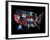 USA 3-Jace Grey-Framed Art Print