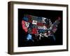 USA 3-Jace Grey-Framed Art Print