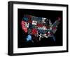 USA 3-Jace Grey-Framed Art Print