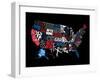 USA 3-Jace Grey-Framed Art Print