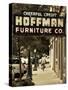 USA, Alabama, Mobile, Dauphin Street, Old Neon Sign for Hoffman Furniture-Walter Bibikow-Stretched Canvas