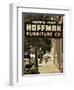 USA, Alabama, Mobile, Dauphin Street, Old Neon Sign for Hoffman Furniture-Walter Bibikow-Framed Photographic Print