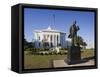 USA, Alabama, Montgomery, Alabama State Capitol, Police Monument-Walter Bibikow-Framed Stretched Canvas