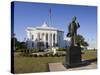 USA, Alabama, Montgomery, Alabama State Capitol, Police Monument-Walter Bibikow-Stretched Canvas