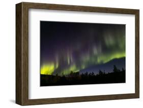 USA, Alaska, Aurora borealis and stars.-Jaynes Gallery-Framed Photographic Print