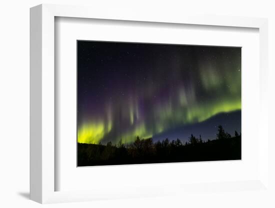 USA, Alaska, Aurora borealis and stars.-Jaynes Gallery-Framed Photographic Print