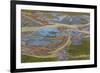 USA, Alaska, Brooks Range, Arctic National Wildlife Refuge. Aerial of Ivishak River.-Jaynes Gallery-Framed Photographic Print