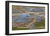 USA, Alaska, Brooks Range, Arctic National Wildlife Refuge. Aerial of Ivishak River.-Jaynes Gallery-Framed Photographic Print