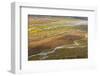 USA, Alaska, Brooks Range, Arctic NWR. Aerial of braided river and tundra.-Jaynes Gallery-Framed Photographic Print