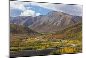 USA, Alaska, Brooks Range. Landscape with Trans-Alaska Pipeline and highway.-Jaynes Gallery-Mounted Photographic Print