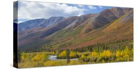 USA, Alaska, Brooks Range. Mountain landscape with stream.-Jaynes Gallery-Stretched Canvas