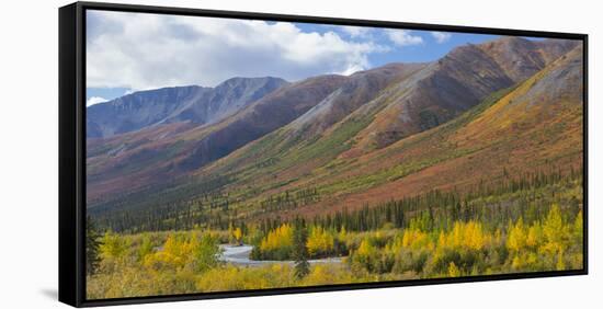 USA, Alaska, Brooks Range. Mountain landscape with stream.-Jaynes Gallery-Framed Stretched Canvas