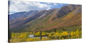 USA, Alaska, Brooks Range. Mountain landscape with stream.-Jaynes Gallery-Stretched Canvas
