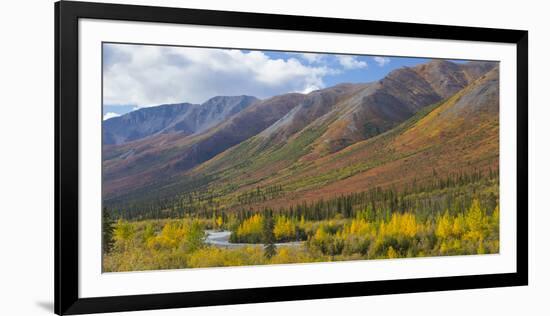 USA, Alaska, Brooks Range. Mountain landscape with stream.-Jaynes Gallery-Framed Photographic Print