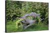 USA, Alaska, Chena Hot Springs. Old wheelbarrow with flowers.-Jaynes Gallery-Stretched Canvas