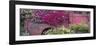 USA, Alaska, Chena Hot Springs. Panorama of old truck and flowers.-Jaynes Gallery-Framed Premium Photographic Print