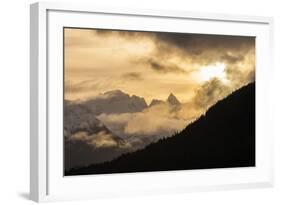 USA, Alaska, Chilkat River Valley. Mountain Sunrise-Cathy & Gordon Illg-Framed Photographic Print