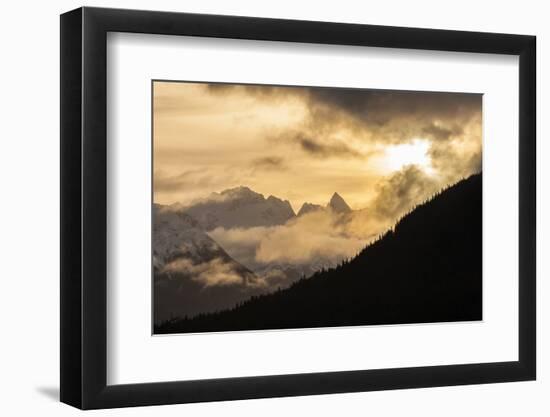 USA, Alaska, Chilkat River Valley. Mountain Sunrise-Cathy & Gordon Illg-Framed Photographic Print