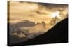 USA, Alaska, Chilkat River Valley. Mountain Sunrise-Cathy & Gordon Illg-Stretched Canvas