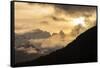 USA, Alaska, Chilkat River Valley. Mountain Sunrise-Cathy & Gordon Illg-Framed Stretched Canvas